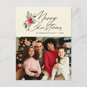 tarjeta de vacaciones de navidades de escritura ne