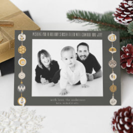 Tarjeta de vacaciones de Navidades de fotografía c