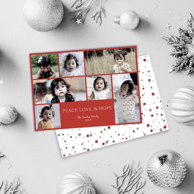 Tarjeta de vacaciones de Navidades de fotos de Pea (Subido por el creador)