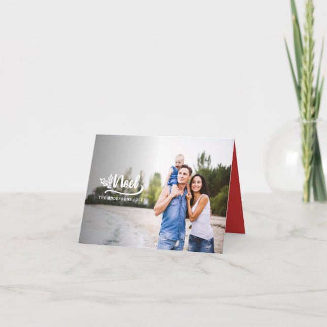 Tarjeta de vacaciones de Navidades de guion dibuja (Anverso)