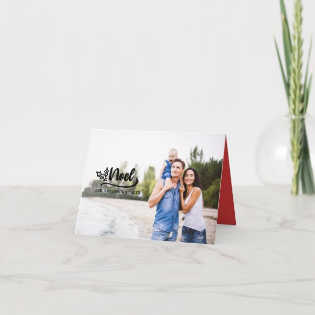 Tarjeta de vacaciones de Navidades de guion dibuja (Anverso)