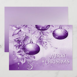 Tarjeta de vacaciones de Navidades de ornamentos m