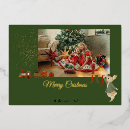 Tarjeta de vacaciones de navidades de Rabbit Peter