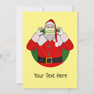 Tarjeta de vacaciones de Navidades de Santa Claus