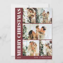 Tarjeta de vacaciones de Navidades familiares mode