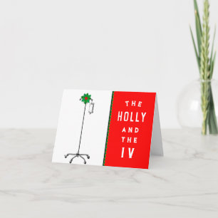 Tarjeta de vacaciones de Navidades médicos creativ