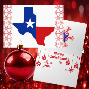 Tarjeta de vacaciones de Navidades Patrióticos de 