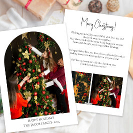 Tarjeta de vacaciones de Navidades planos