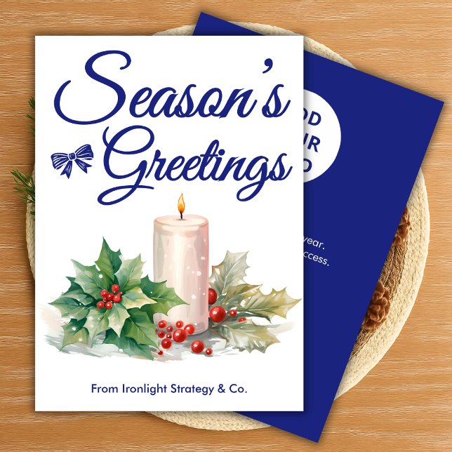 Tarjeta de vacaciones de negocios moderna con marc (Subido por el creador)