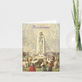 Tarjeta de vacaciones de Nuestra Señora de Fátima