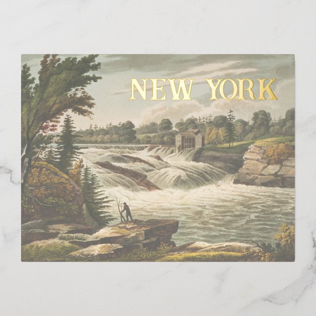 Tarjeta de vacaciones de Nueva York (Anverso)
