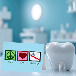 Tarjeta de vacaciones de Office para Dentist de Pe