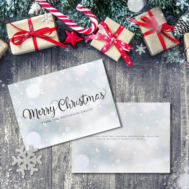 Tarjeta de vacaciones de Office para Snowflakes co (Subido por el creador)