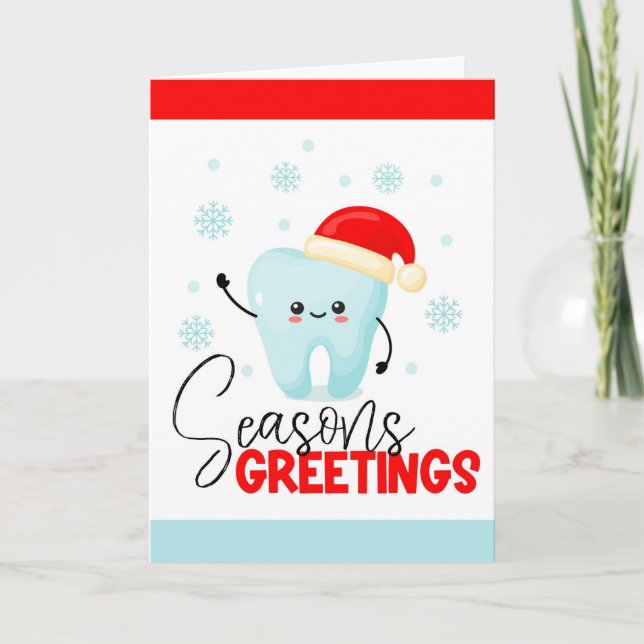 Tarjeta de vacaciones de oficina dental (Anverso)