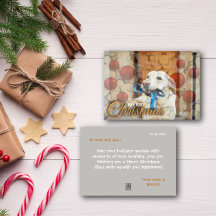 Tarjeta de vacaciones de Ornamentos de Feliz Navid