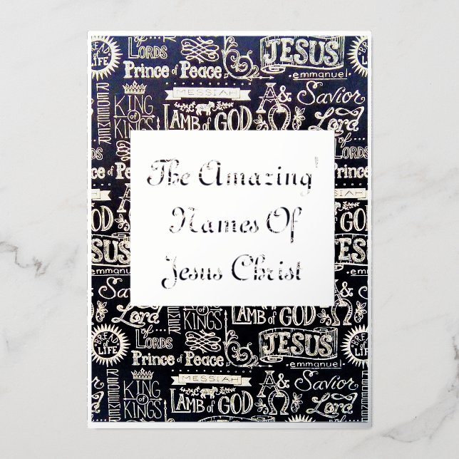 Tarjeta de vacaciones de papel de aluminio (Anverso)