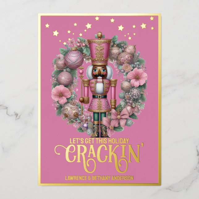 Tarjeta de vacaciones de papel de aluminio (Anverso)