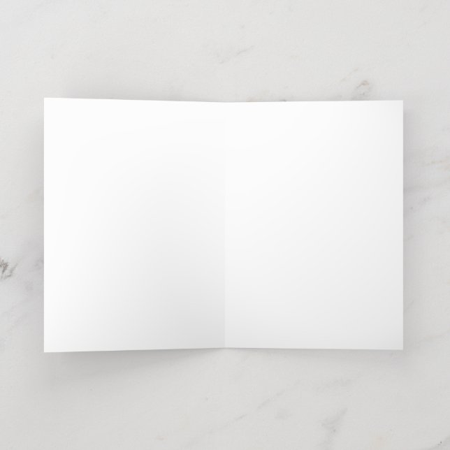 Tarjeta de vacaciones de papel de aluminio doblada (Distribución Interior)