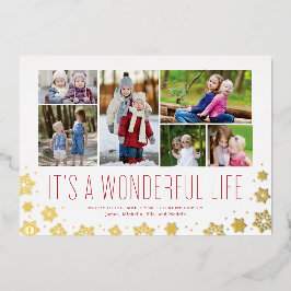 Tarjeta de vacaciones de papel de aluminio MultiPh