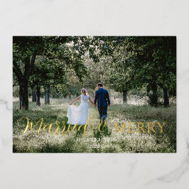 Tarjeta de vacaciones de papel metálico elegante p