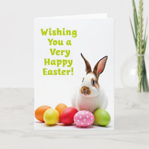 Tarjeta de vacaciones de Pascua de amigo adorable