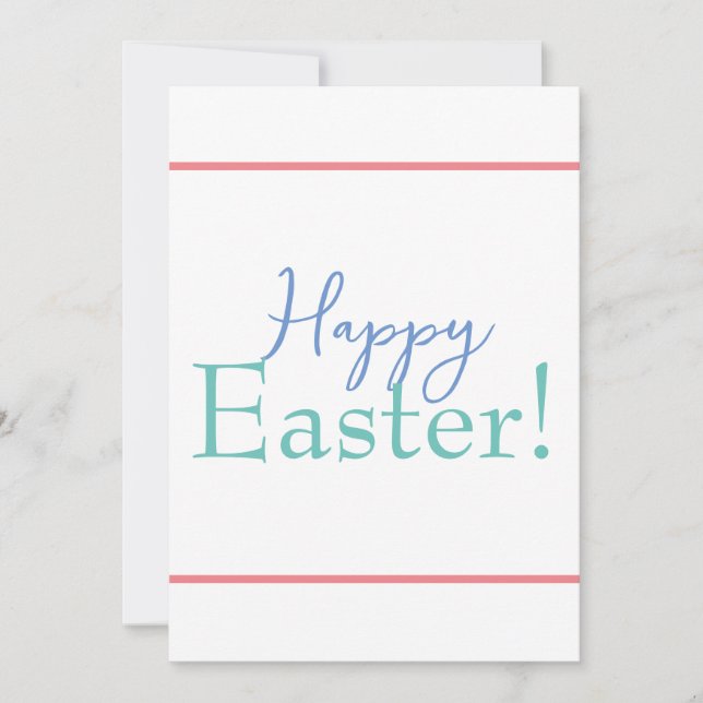 Tarjeta de vacaciones de Pascua para amigos y fami (Anverso)