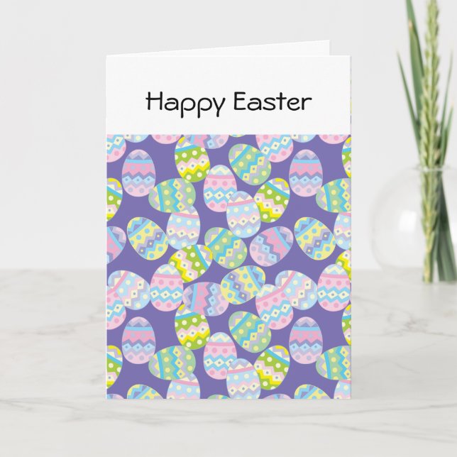 Tarjeta de vacaciones de Pascua para Huevos de Pas (Anverso)