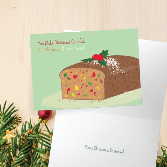 Tarjeta de vacaciones de pastel de frutas (Subido por el creador)