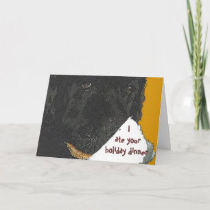 Tarjeta de vacaciones de perro de Terranova