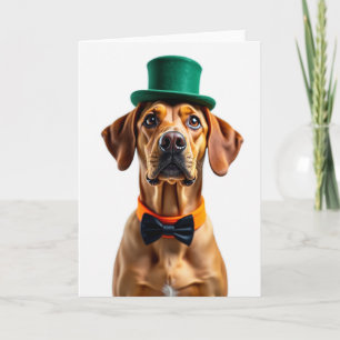 Tarjeta de vacaciones de perro elegante