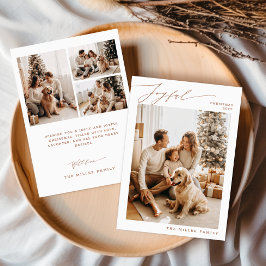 Tarjeta de vacaciones de perro Mascota de fotograf