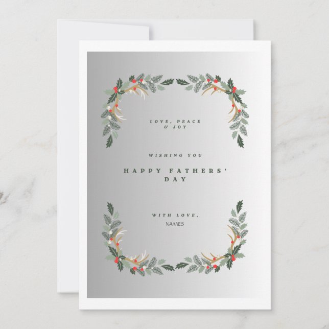 Tarjeta de vacaciones de personalizable para el Dí (Anverso)