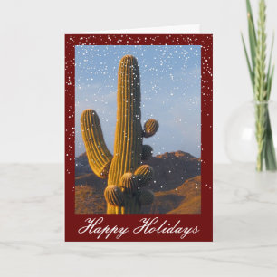 Tarjeta de vacaciones de Personalizable Saguaro Ca