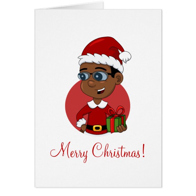 Tarjeta de vacaciones de personalizado de navidade (Frente)
