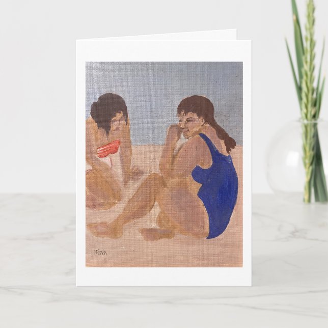 Tarjeta de vacaciones de playa (Anverso)