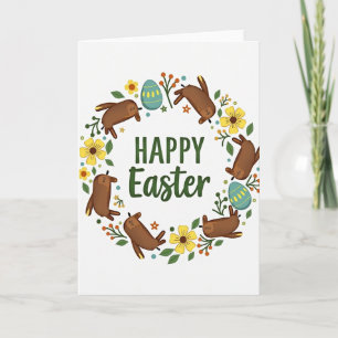Tarjeta de vacaciones de primavera feliz