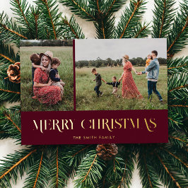 Tarjeta de vacaciones de Relieve metalizado