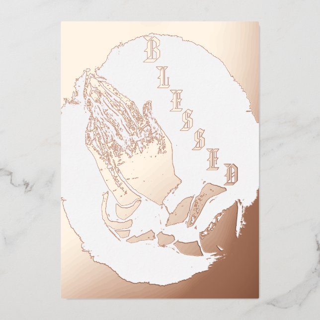 Tarjeta de vacaciones de Relieve metalizado de 5"  (Anverso)