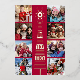 Tarjeta de vacaciones de Relieve metalizado de fot