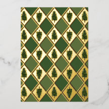 Tarjeta de vacaciones de Relieve metalizado Harleq