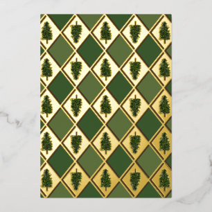 Tarjeta de vacaciones de Relieve metalizado Harleq