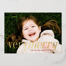 Tarjeta de vacaciones de Relieve metalizado muy me