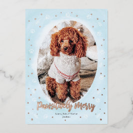 Tarjeta de vacaciones de Relieve metalizado para N