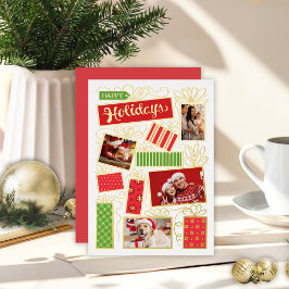 Tarjeta de vacaciones de Relieve metalizado para N