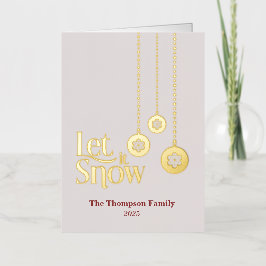 Tarjeta de vacaciones de Relieve metalizado plegad