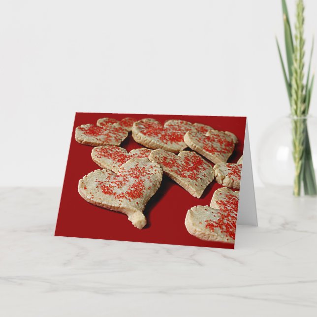 Tarjeta de vacaciones de San Valentín Corazón de A (Anverso)