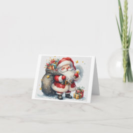 Tarjeta de vacaciones de Santa