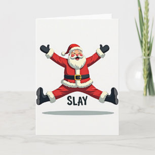 Tarjeta de vacaciones de Slay Navideña