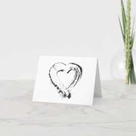 Tarjeta de vacaciones de Snow Heart