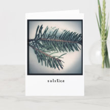 Tarjeta de vacaciones de solsticio